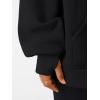 imageTrendy Queen Womens Oversized V Neck Hoodies with Thumb Hole Pullover Sweatshirts Y2k Clothes Fall Fashion Outfits 2025Black