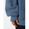 imageTrendy Queen Womens Oversized V Neck Hoodies with Thumb Hole Pullover Sweatshirts Y2k Clothes Fall Fashion Outfits 2025Dustyblue
