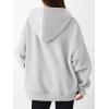 imageTrendy Queen Womens Oversized V Neck Hoodies with Thumb Hole Pullover Sweatshirts Y2k Clothes Fall Fashion Outfits 2025Grey