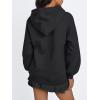 imageTrendy Queen Womens Winter Fleece Sherpa Lined Hoodie Casual Warm Long Sleeve Pullover SweatshirtBlack