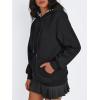 imageTrendy Queen Womens Winter Fleece Sherpa Lined Hoodie Casual Warm Long Sleeve Pullover SweatshirtBlack
