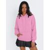 imageTrendy Queen Womens Winter Fleece Sherpa Lined Hoodie Casual Warm Long Sleeve Pullover SweatshirtPink