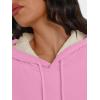 imageTrendy Queen Womens Winter Fleece Sherpa Lined Hoodie Casual Warm Long Sleeve Pullover SweatshirtPink
