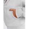 imageTrendy Queen Womens Zip Up Cropped Hoodies Long Sleeve Sweatshirts Casual Jackets Fall Fashion 2025 Winter ClothesGrey