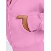 imageTrendy Queen Womens Zip Up Cropped Hoodies Long Sleeve Sweatshirts Casual Jackets Fall Fashion 2025 Winter ClothesPink