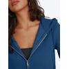 imageTrendy Queen Womens Zip Up Cropped Hoodies Long Sleeve Sweatshirts Jackets Fall Fashion 2024 Y2k Winter ClothesBlue