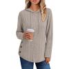 imageTrendy Queen Womens Hoodies Oversized Sweatshirts Long Sleeve Shirts Sweaters Fall Pullovers TopsApricot