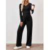 imageTrendy Queen 2 Piece Lounge Sets for Women Fall Outfits 2025 Fashion Two Piece Sweatsuits Business Casual Outfits ClothesBlack