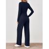 imageTrendy Queen 2 Piece Lounge Sets for Women Fall Outfits 2025 Fashion Two Piece Sweatsuits Business Casual Outfits ClothesDark Blue