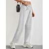 imageTrendy Queen Barrel Sweatpants Womens Wide Leg Pants Baggy Palazzo Lounge Comfy Flowy Pants Teen Girls Fall Clothes OutfitsGrey