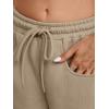 imageTrendy Queen Barrel Sweatpants Womens Wide Leg Pants Baggy Palazzo Lounge Comfy Flowy Pants Teen Girls Fall Clothes OutfitsKhaki