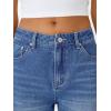 imageTrendy Queen Jeans for Women Wide Straight Leg High Waisted Stretchy Baggy Jeans Fashion Loose Denim Pants Fall 2025Blue