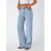 imageTrendy Queen Jeans for Women Wide Straight Leg High Waisted Stretchy Baggy Jeans Fashion Loose Denim Pants Fall 2025Snowblue