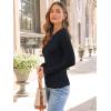 imageTrendy Queen Women Long Sleeve Shirts Ribbed Tops Boat Neck Underscrub Basic Casual Cute Tight Tees Fall Fashion Clothes 2025Black