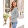 imageTrendy Queen Women Long Sleeve Shirts Ribbed Tops Boat Neck Underscrub Basic Casual Cute Tight Tees Fall Fashion Clothes 2025Grey