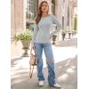 imageTrendy Queen Women Long Sleeve Shirts Ribbed Tops Boat Neck Underscrub Basic Casual Cute Tight Tees Fall Fashion Clothes 2025Grey
