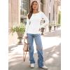 imageTrendy Queen Women Long Sleeve Shirts Ribbed Tops Boat Neck Underscrub Basic Casual Cute Tight Tees Fall Fashion Clothes 2025White