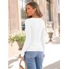 imageTrendy Queen Women Long Sleeve Shirts Ribbed Tops Boat Neck Underscrub Basic Casual Cute Tight Tees Fall Fashion Clothes 2025White