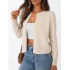 imageTrendy Queen Womens Cardigan Sweaters Lightweight Crew Neck Long Sleeve Outfits Fall Fashion 2025 ClothingBeige