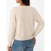 imageTrendy Queen Womens Cardigan Sweaters Lightweight Crew Neck Long Sleeve Outfits Fall Fashion 2025 ClothingBeige