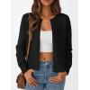 imageTrendy Queen Womens Cardigan Sweaters Lightweight Crew Neck Long Sleeve Outfits Fall Fashion 2025 ClothingBlack