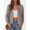 imageTrendy Queen Womens Cardigan Sweaters Lightweight Crew Neck Long Sleeve Outfits Fall Fashion 2025 ClothingCamel
