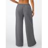 imageTrendy Queen Womens Wide Leg Sweatpants Baggy Drawstring Low Rise Lounge Pants 2025 Fall Joggers with PocketsBlackgrey