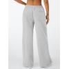 imageTrendy Queen Womens Wide Leg Sweatpants Baggy Drawstring Low Rise Lounge Pants 2025 Fall Joggers with PocketsGrey