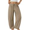 imageTrendy Queen Barrel Sweatpants Womens Wide Leg Pants Baggy Palazzo Lounge Comfy Flowy Pants Teen Girls Fall Clothes OutfitsKhaki