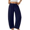 imageTrendy Queen Barrel Sweatpants Womens Wide Leg Pants Baggy Palazzo Lounge Comfy Flowy Pants Teen Girls Fall Clothes OutfitsNavy