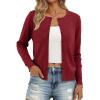 imageTrendy Queen Womens Cardigan Sweaters Lightweight Crew Neck Long Sleeve Outfits Fall Fashion 2025 ClothingWine