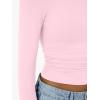 imageTrendy Queen Womens Long Sleeve Shirts Crop Tops Fall Fashion 2025 Going Out Basic Winter ClothesPink