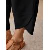 imageTrendy Queen Womens Wide Leg Pants Summer Capri Palazzo Harem Casual Barrel Sweatpants Baggy Slacks with PocketsBlack