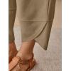 imageTrendy Queen Womens Wide Leg Pants Summer Capri Palazzo Harem Casual Barrel Sweatpants Baggy Slacks with PocketsKhaki