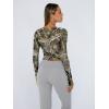 imageTrendy Queen Womens Long Sleeve Shirts Crop Tops Fall Fashion 2025 Square Neck Going Out Basics Tees Y2k ClothesCamo