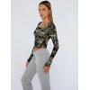 imageTrendy Queen Womens Long Sleeve Shirts Crop Tops Fall Fashion 2025 Square Neck Going Out Basics Tees Y2k ClothesCamoblack