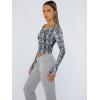 imageTrendy Queen Womens Long Sleeve Shirts Crop Tops Fall Fashion 2025 Square Neck Going Out Basics Tees Y2k ClothesCobra