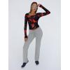 imageTrendy Queen Womens Long Sleeve Shirts Crop Tops Fall Fashion 2025 Square Neck Going Out Basics Tees Y2k ClothesFlame