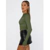 imageTrendy Queen Womens Long Sleeve T Shirts Fall Fashion 2025 Basic Crop Tops Going Out Outfits Y2k ClothesArmy Green