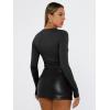 imageTrendy Queen Womens Long Sleeve T Shirts Fall Fashion 2025 Basic Crop Tops Going Out Outfits Y2k ClothesBlack
