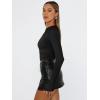 imageTrendy Queen Womens Long Sleeve T Shirts Fall Fashion 2025 Basic Crop Tops Going Out Outfits Y2k ClothesBlack