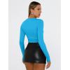 imageTrendy Queen Womens Long Sleeve T Shirts Fall Fashion 2025 Basic Crop Tops Going Out Outfits Y2k ClothesBlue