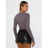 imageTrendy Queen Womens Long Sleeve T Shirts Fall Fashion 2025 Basic Crop Tops Going Out Outfits Y2k ClothesNutmeg