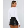 imageTrendy Queen Womens Long Sleeve T Shirts Fall Fashion 2025 Basic Crop Tops Going Out Outfits Y2k ClothesPink Flower