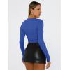 imageTrendy Queen Womens Long Sleeve T Shirts Fall Fashion 2025 Basic Crop Tops Going Out Outfits Y2k ClothesRoyal Blue