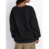 imageTrendy Queen Fleece Sherpa Lined Sweatshirts for Women 2025 Fall Fashion Winter Crewneck Pullover Hoodies Outfits ClothesBlack