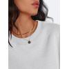 imageTrendy Queen Oversized Sweatshirt for Women Crewneck Fall Fashion Clothes 2025 Striped Sweater y2k Teen Girls OutfitsGrey