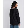 imageTrendy Queen Womens Crewneck Sweatshirts Long Sleeve Shirts Lightweight Sweaters Fall Tops Fashion Outfits 2025Black