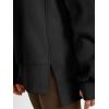 imageTrendy Queen Womens Side Slit Sweatshirts Casual Oversized Crewneck Long Sleeve Pullover Fall Fashion 2025Black