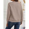 imageTrendy Queen Womens Sweatshirts Crewneck Pullover Hoodies Casual Tops Sweaters Fall Winter Outfits 2025 Comfy Fashion ClothesCoffeegrey